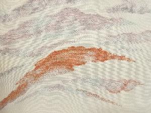 アンティーク　漆霞模様織出し一ツ紋絵羽織